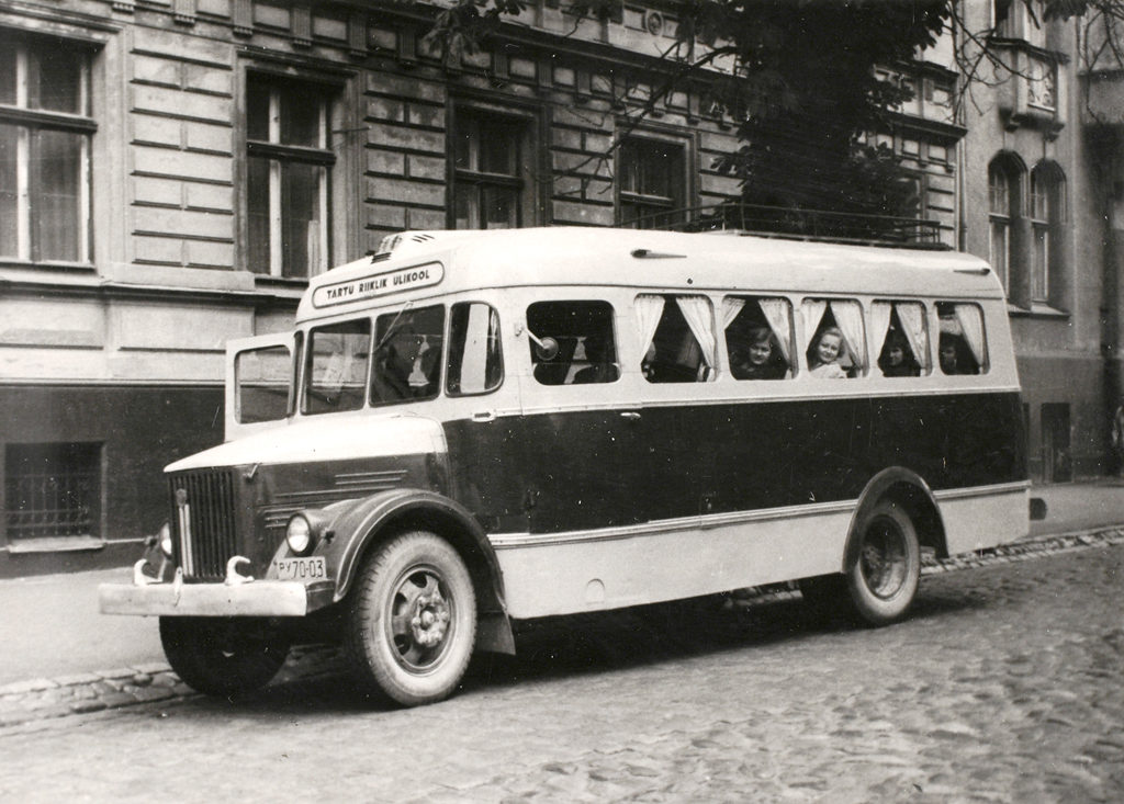 Autobuss TA-1A valmistatud Tartu Riiklikule Ülikoolile, kapitaalremondi käigus ümber ehitatud mudelist TA-1. Foto: ERM Fk 2861:293.